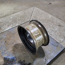 8"W x 16"D, Black 8-Hole Flat Plate , -1.12" Offset