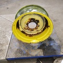 10"W x 24"D, John Deere Yellow 8-Hole Formed Plate , -0.62" Offset