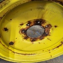 10"W x 24"D, John Deere Yellow 8-Hole Formed Plate , -0.62" Offset