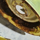 10"W x 24"D, John Deere Yellow 8-Hole Formed Plate , -0.62" Offset