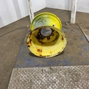 14"W x 16.1"D, John Deere Yellow 8-Hole Implement , -3.12" Offset