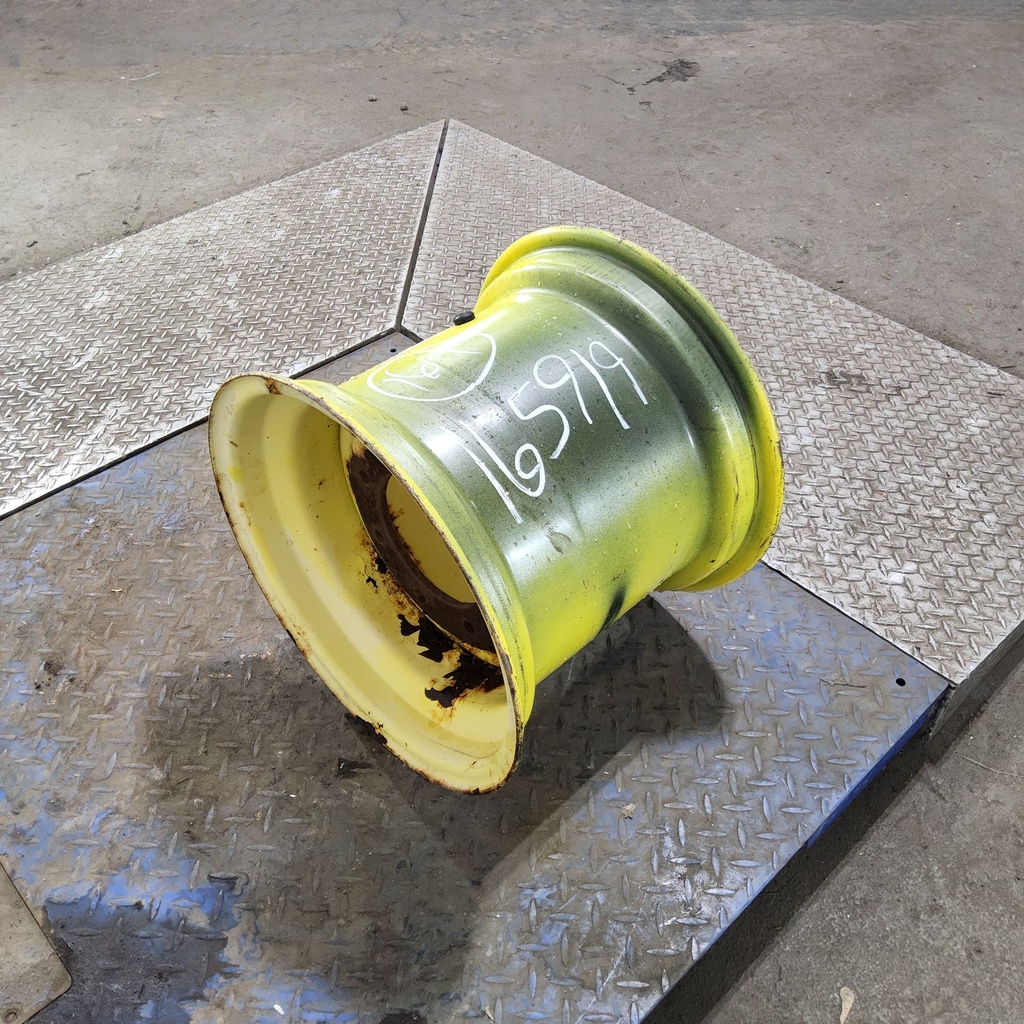 14"W x 16.1"D, John Deere Yellow 8-Hole Implement , -3.12" Offset