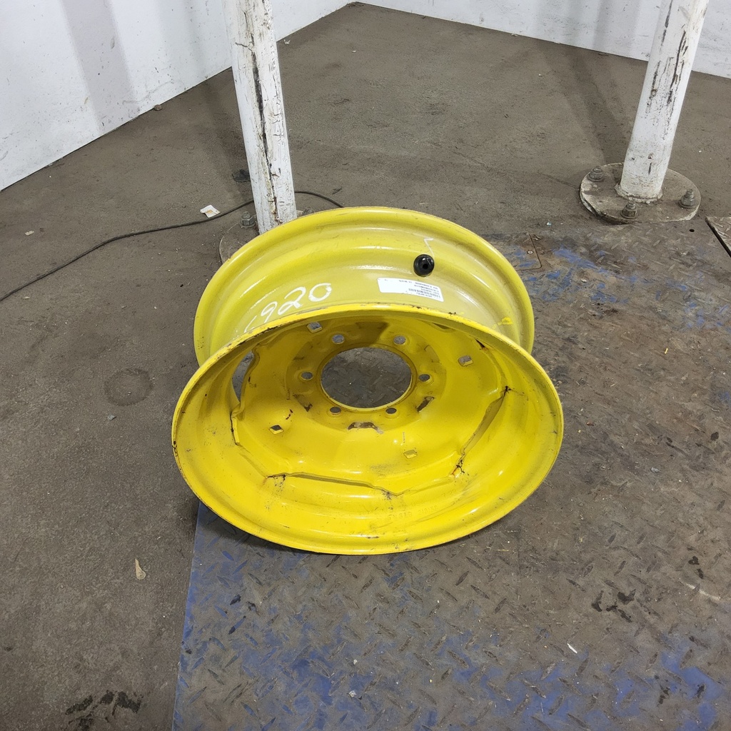 6"W x 16"D, John Deere Yellow 6-Hole Implement , 1.38" Offset