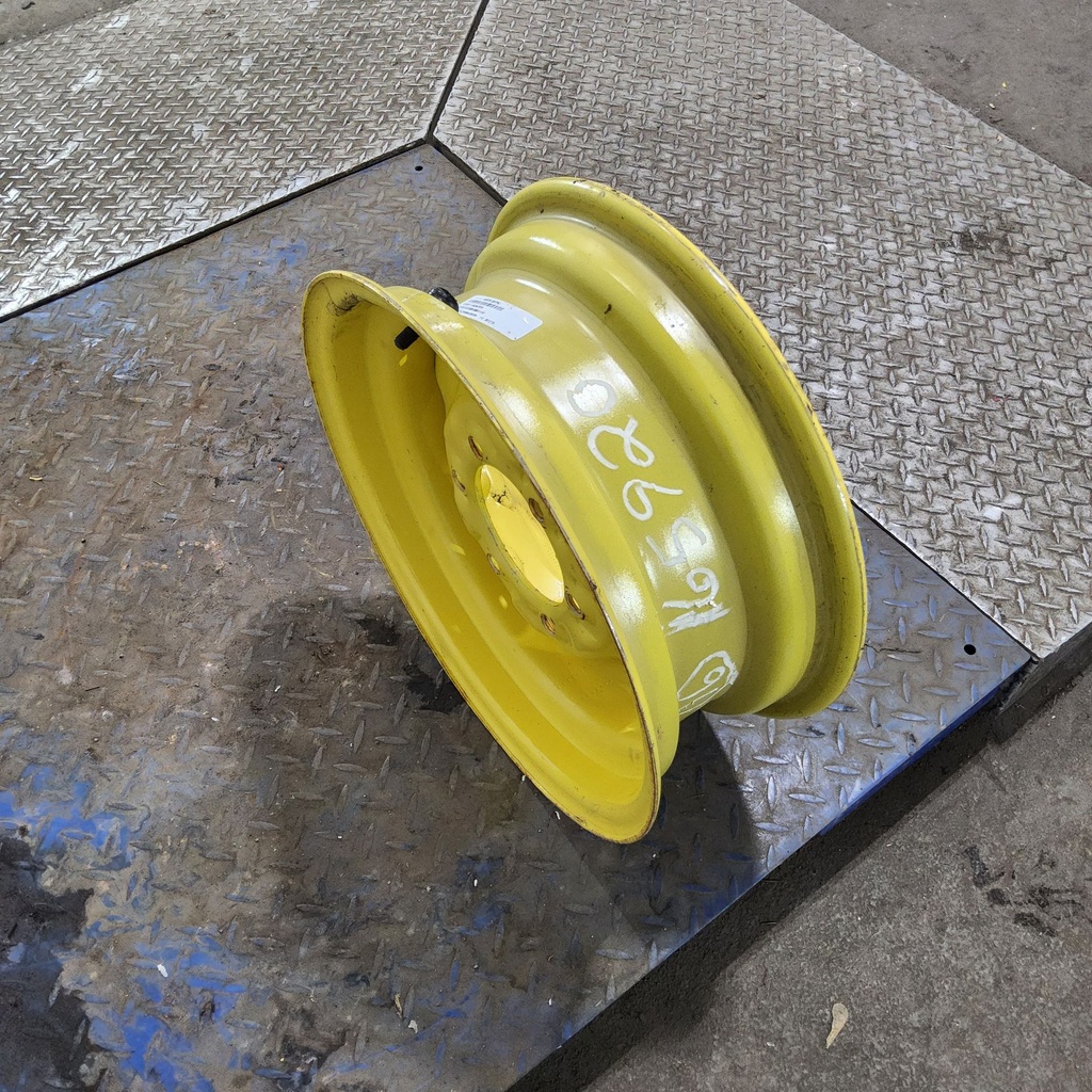 6"W x 16"D, John Deere Yellow 6-Hole Implement , 1.38" Offset