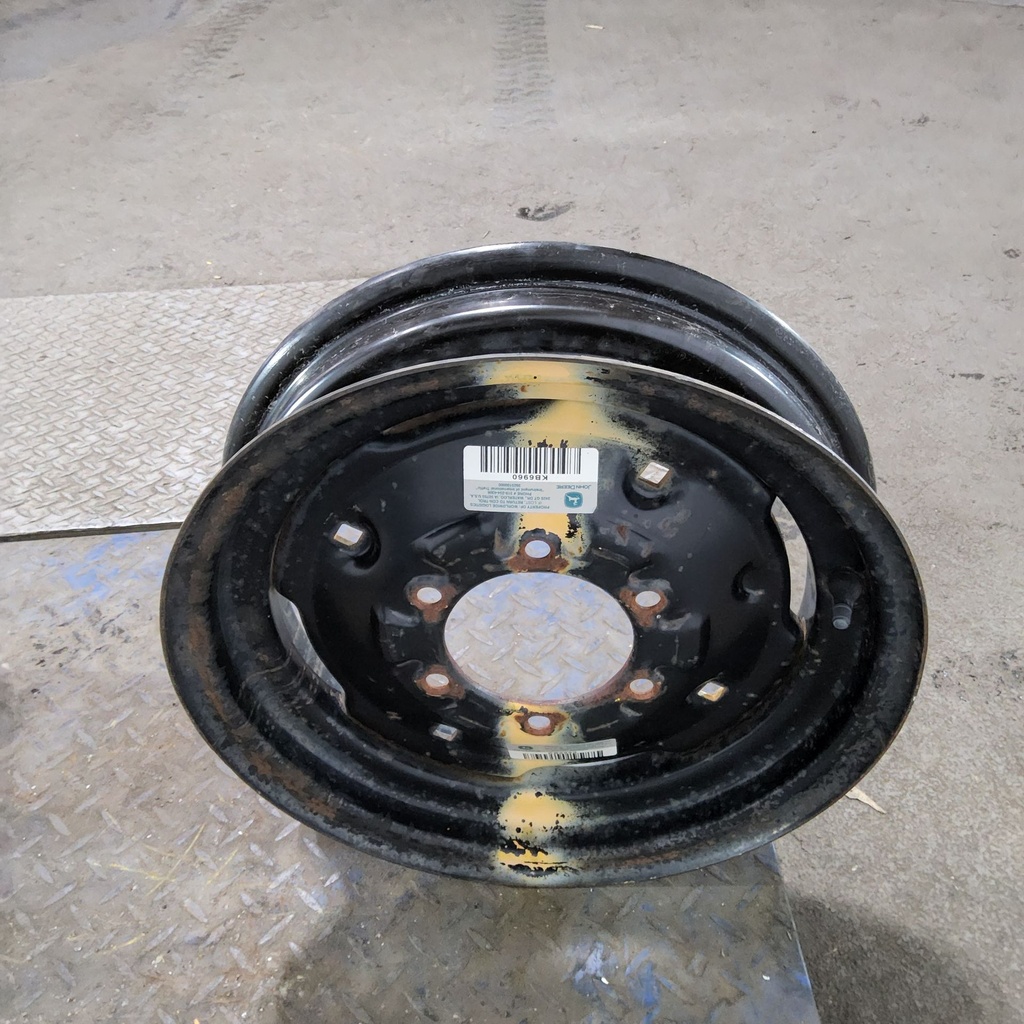 4"W x 16"D, Black 6-Hole Implement , 1.88" Offset