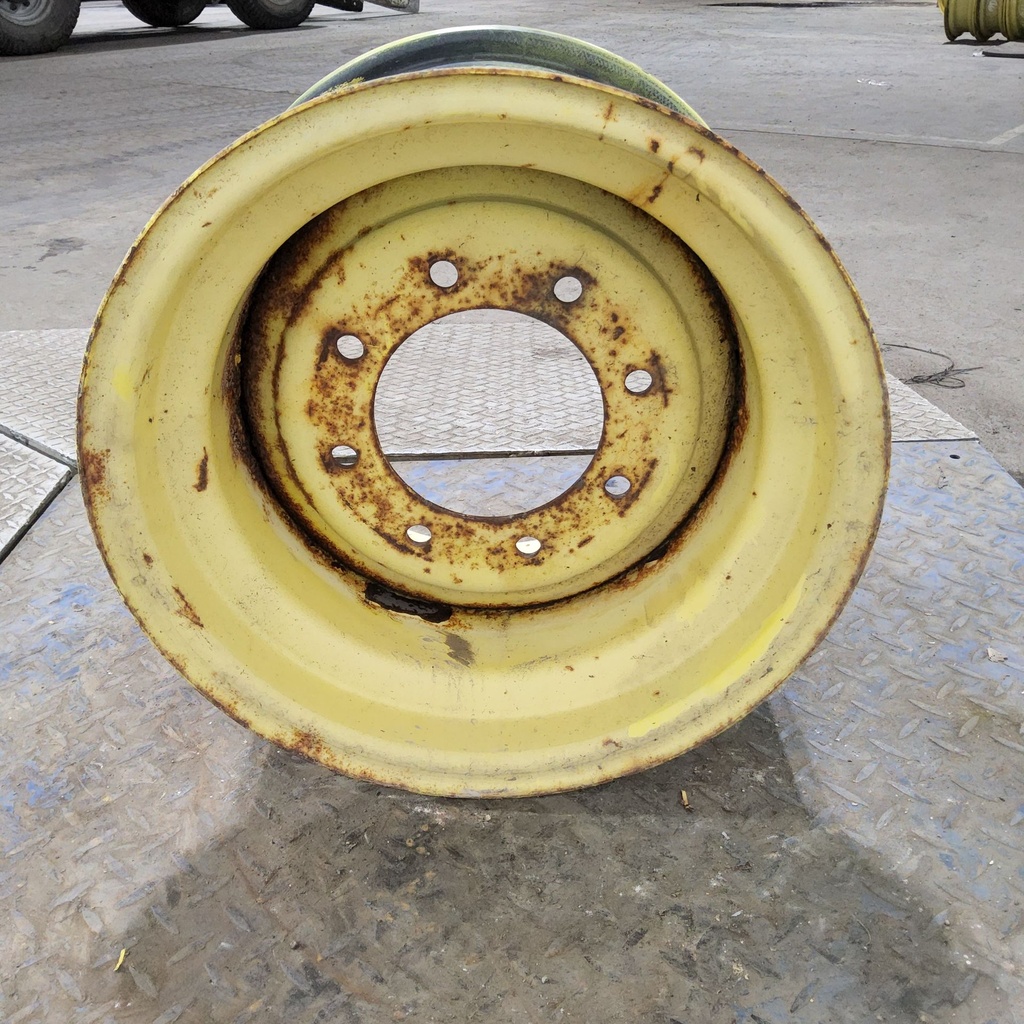 11"W x 16.1"D, John Deere Yellow 8-Hole Implement , -1.25" Offset