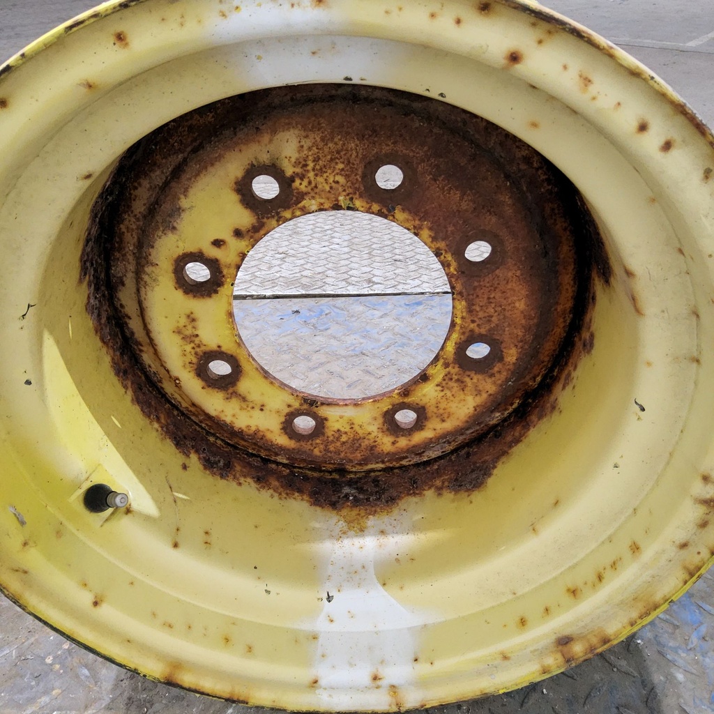 10"W x 16"D, John Deere Yellow 8-Hole Implement , -0.25" Offset