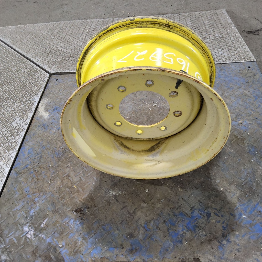 8"W x 16"D, John Deere Yellow 8-Hole Implement , 0.25" Offset