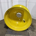 18"W x 42"D, John Deere Yellow 10-Hole Dolly Dual , -13.38" Offset