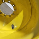 18"W x 42"D, John Deere Yellow 10-Hole Dolly Dual , -13.38" Offset