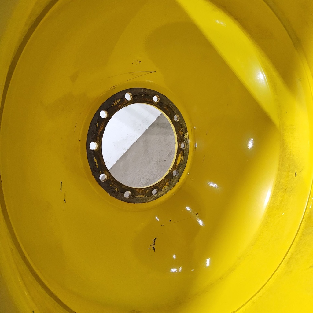 18"W x 42"D, John Deere Yellow 10-Hole Dolly Dual , -15.38" Offset