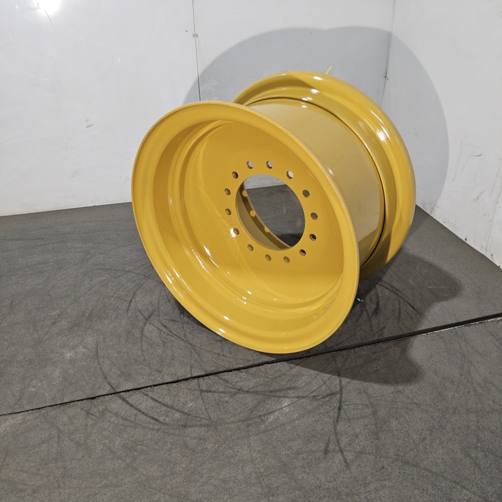 17"W x 25"D, John Deere Construction Yellow 14-Hole 3 Piece Formed Plate , -2" Offset