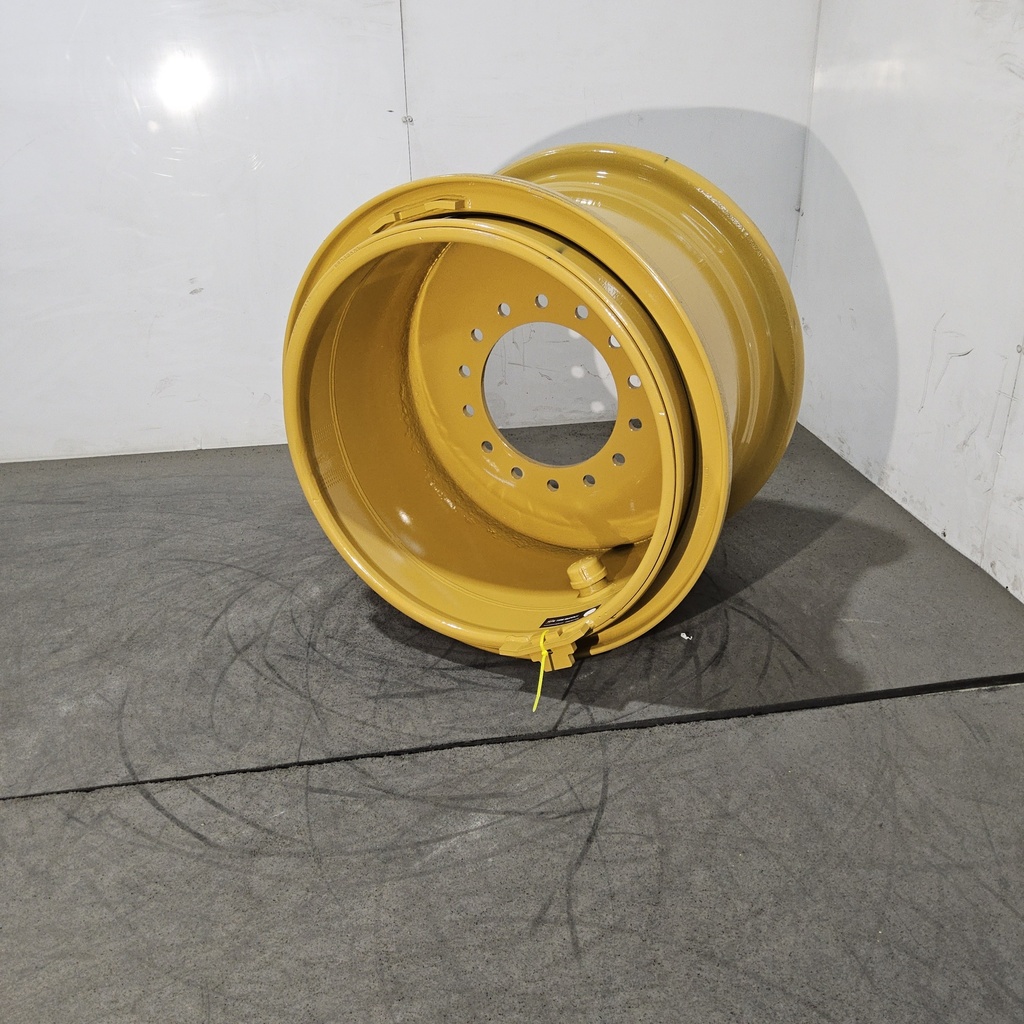 17"W x 25"D, John Deere Construction Yellow 14-Hole 3 Piece Formed Plate , -2" Offset