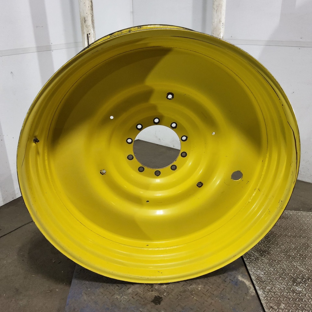 15"W x 50"D, John Deere Yellow 10-Hole Formed Plate , -6.62" Offset