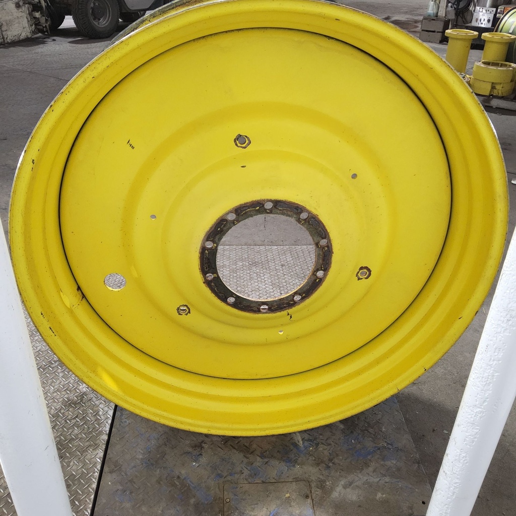 15"W x 50"D, John Deere Yellow 10-Hole Formed Plate , -6.62" Offset