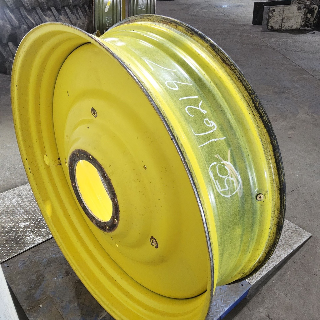 15"W x 50"D, John Deere Yellow 10-Hole Formed Plate , -6.62" Offset