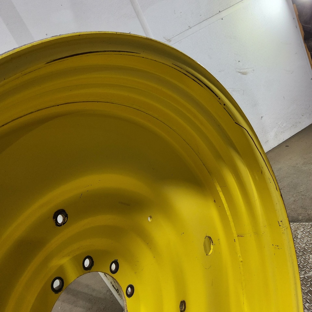 15"W x 50"D, John Deere Yellow 10-Hole Formed Plate , -6.62" Offset