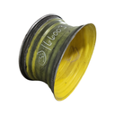 15"W x 30"D, John Deere Yellow 8-Hole Formed Plate , 4.25" Offset