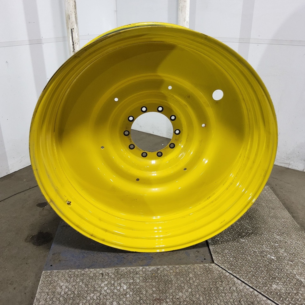 15"W x 50"D, John Deere Yellow 10-Hole Formed Plate , -6.62" Offset