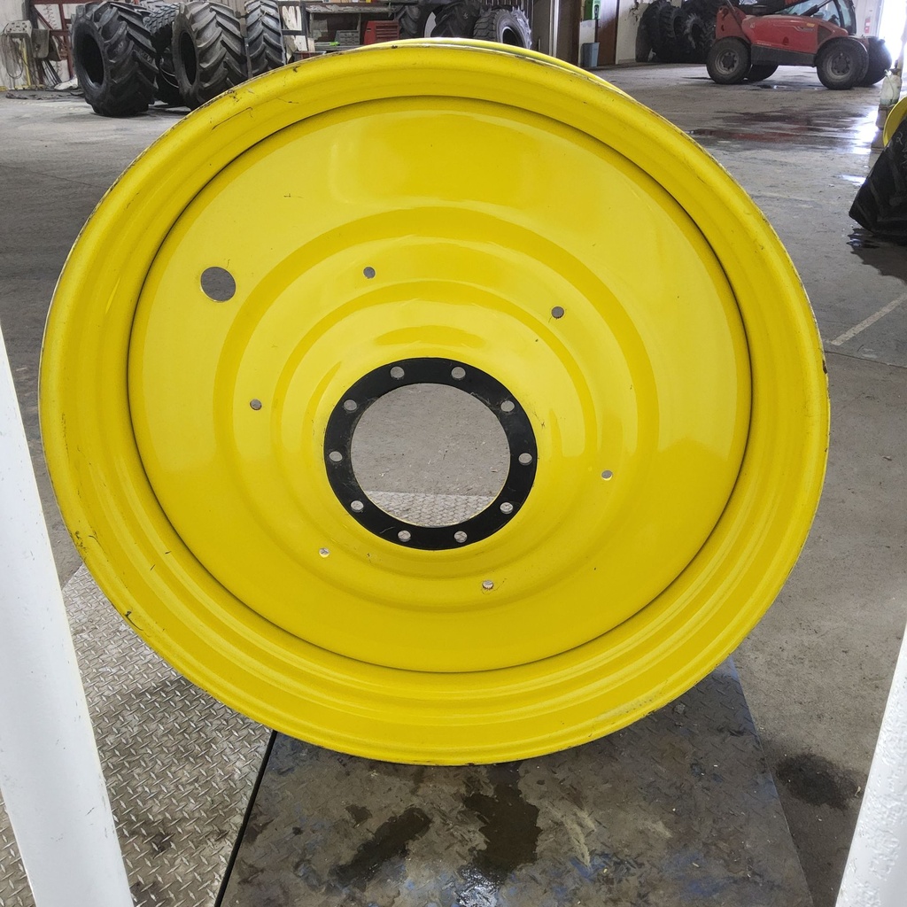 15"W x 50"D, John Deere Yellow 10-Hole Formed Plate , -6.62" Offset