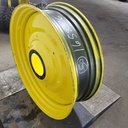 15"W x 50"D, John Deere Yellow 10-Hole Formed Plate , -6.62" Offset