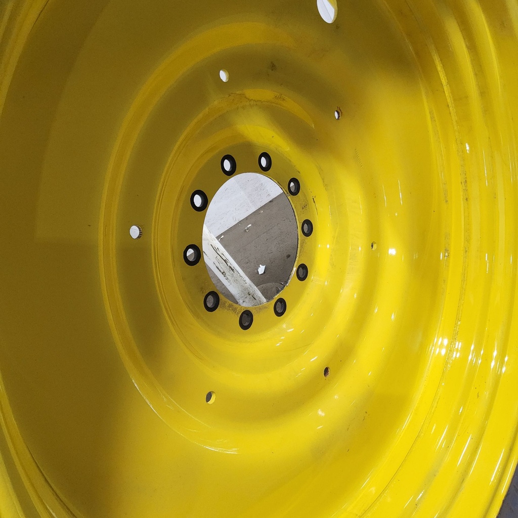 15"W x 50"D, John Deere Yellow 10-Hole Formed Plate , -6.62" Offset