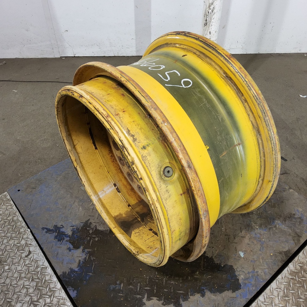 14"W x 25"D, John Deere Construction Yellow 14-Hole 3 Piece Style , 1.75" Offset