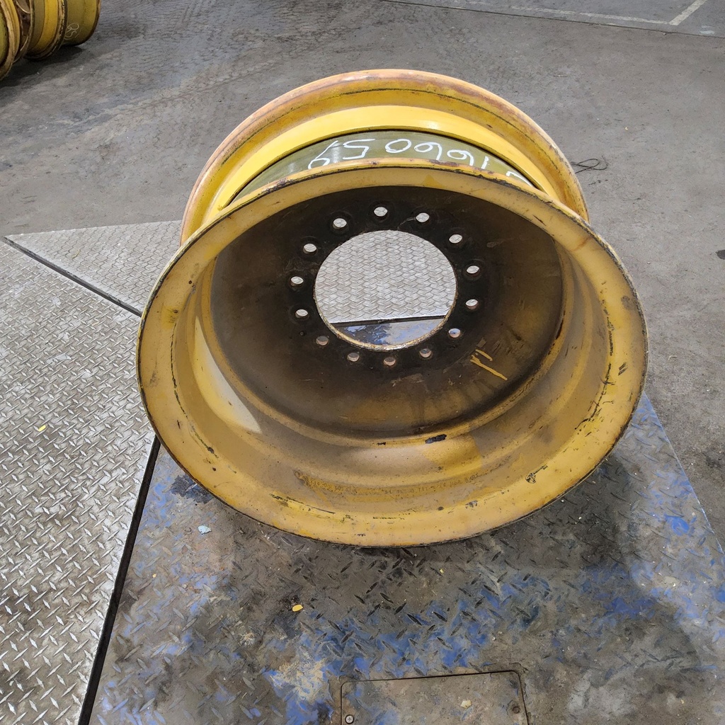 14"W x 25"D, John Deere Construction Yellow 14-Hole 3 Piece Style , 1.75" Offset