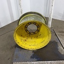15"W x 24"D, John Deere Yellow 8-Hole Formed Plate , -2.88" Offset