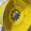 18"W x 38"D, John Deere Yellow 10-Hole Formed Plate , -3.25" Offset