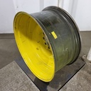 18"W x 38"D, John Deere Yellow 10-Hole Formed Plate , -3.25" Offset