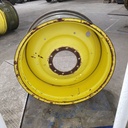 18"W x 38"D, John Deere Yellow 10-Hole Formed Plate , -3.25" Offset