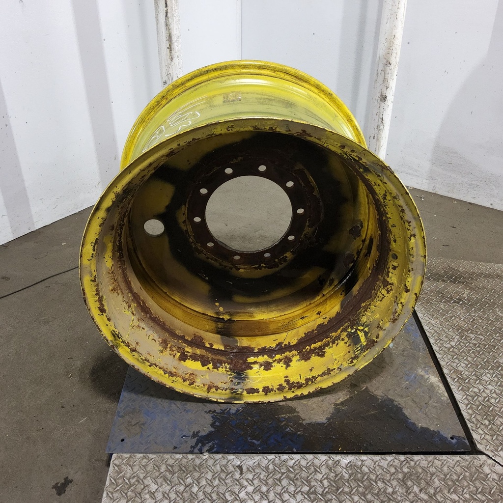 21"W x 32"D, John Deere Yellow 10-Hole Formed Plate , 3.38" Offset