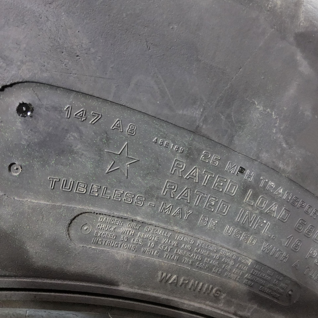 20.8R38 Titan Farm Hi Traction Lug Radial R-1 147A8 70%