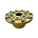 10-Hole Wedg-Lok Style, 3.94" (100mm) axle, John Deere Yellow
