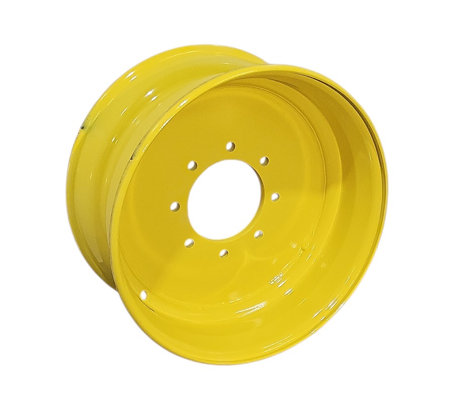 8.25"W x 19.5"D, John Deere Yellow 8-Hole Flat Plate , -1" Offset