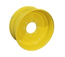 8.25"W x 19.5"D, John Deere Yellow 8-Hole Flat Plate , -1" Offset