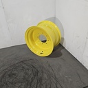 11"W x 18"D, John Deere Yellow 8-Hole Flat Plate , -0.12" Offset