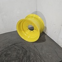 11"W x 18"D, John Deere Yellow 8-Hole Flat Plate , -0.12" Offset