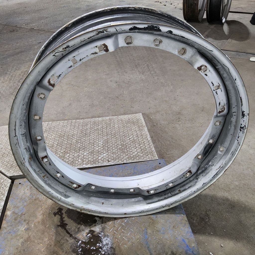 10"W x 38"D, Case IH Silver Mist 12-Hole Waffle Wheel (Groups of 3 bolts)