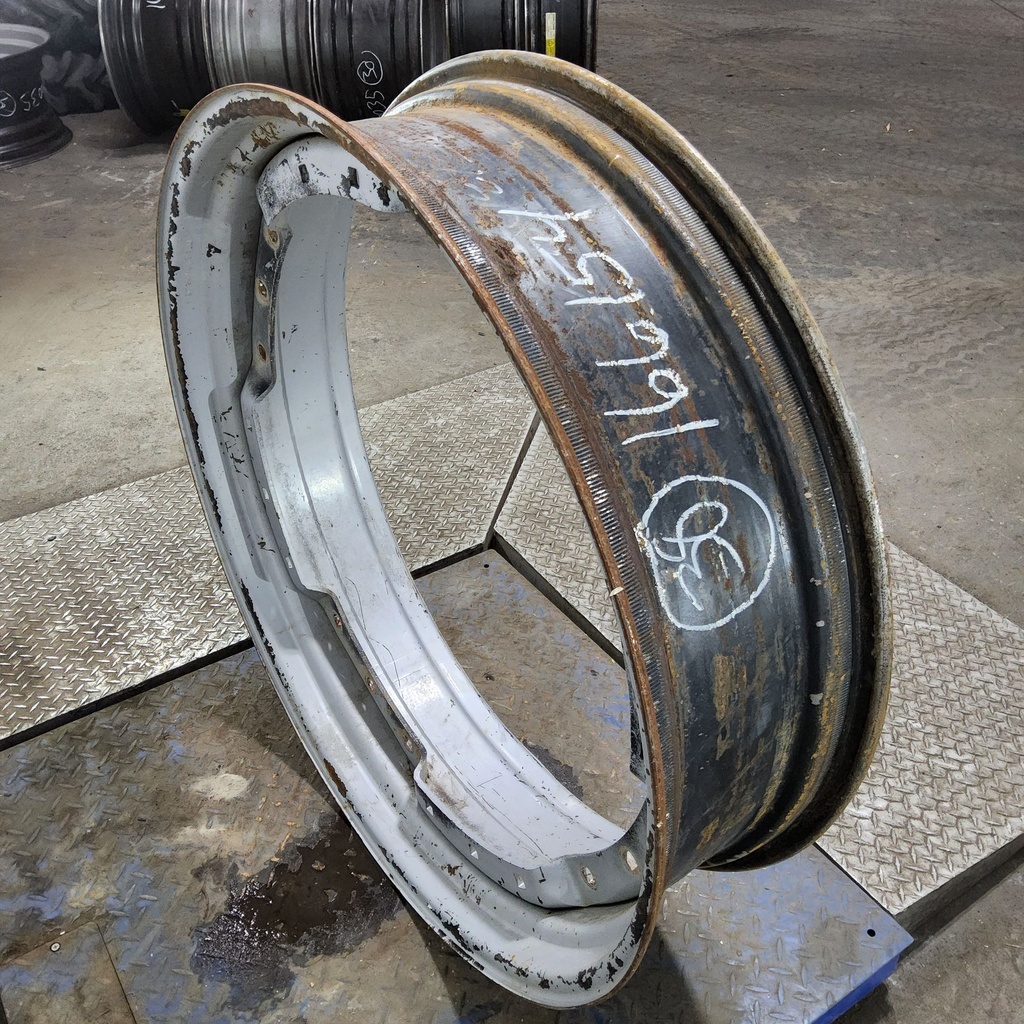 10"W x 38"D, Case IH Silver Mist 12-Hole Waffle Wheel (Groups of 3 bolts)