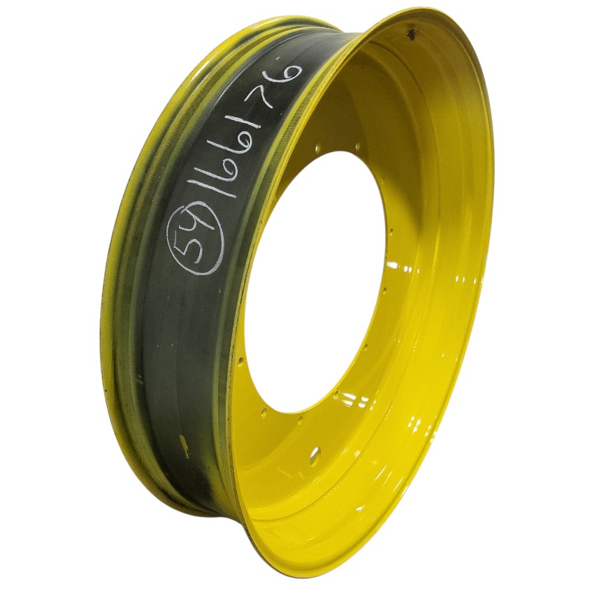 12"W x 54"D, John Deere Yellow 12-Hole Stub Disc , -3.25" Offset