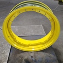 12"W x 38"D, John Deere Yellow 12-Hole Waffle Wheel (Groups of 3 bolts) , 0.38" Offset