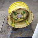 16"W x 26"D, John Deere Yellow 8-Hole Flat Plate , 0.56" Offset