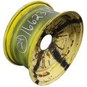 12"W x 24"D, John Deere Yellow 8-Hole Stamped Plate , -0.31" Offset