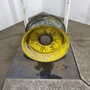 12"W x 24"D, John Deere Yellow 8-Hole Formed Plate , -0.25" Offset