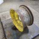 12"W x 24"D, John Deere Yellow 8-Hole Formed Plate , -0.25" Offset