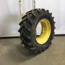 480/70R30 Continental HC70 R-1W on John Deere Yellow 8-Hole Rim with Clamp/U-Clamp (groups of 2 bolts) 95%