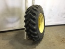 420/90R30 Firestone Radial All Traction FWD R-1 on John Deere Yellow 12-Hole Waffle Wheel (Groups of 3 bolts) 60%