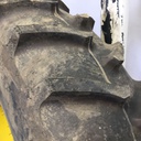 16.9/-30 Firestone Super All Traction II 23 R-1 on John Deere Yellow 8-Hole Rim with Clamp/U-Clamp (groups of 2 bolts) 95%